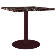 Burgundy Halo Cafe Table